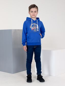 Детская толстовка синяя (номер 4) - Милаша фото 2
