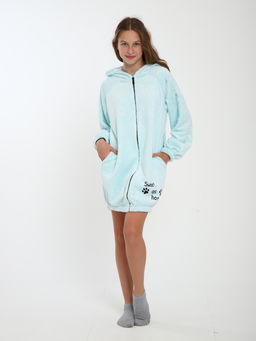 Халат "Лапки" бирюза