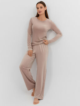 Комплект домашний женский велюровый бежевый - Mark formelle фото 8