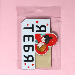 Фигура деревянная, стела Я люблю тебя, 15.5?12.9 см