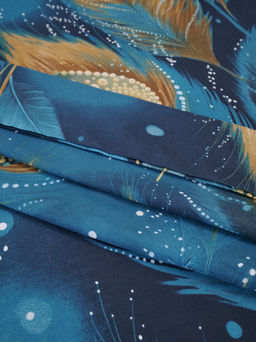 Простыня бязь люкс - Перо павлина 150х215