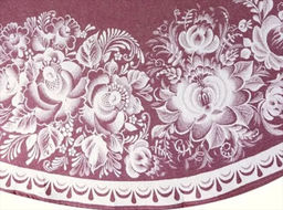 07с24-ЯК Скатерть D-178 "Цветы" цв. бордо