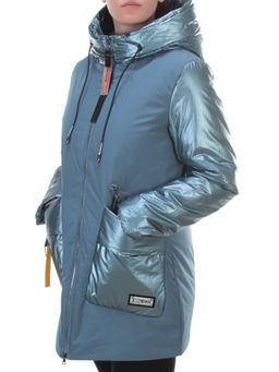 BM-926 GRAY/BLUE Куртка демисезонная женская АЛИСА (100 гр. синтепон) - Fashion фото 3