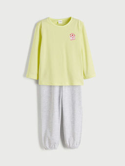 Bisiklet Yaka K?z ?ocuk Pijama Tak?m?