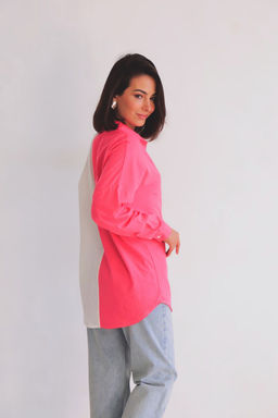 Martichelli Рубашка бело-розовая фото 2