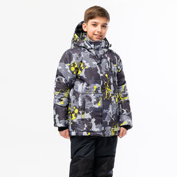 RODOS Куртка для мальчика зима М-195 КурткаВБ Серый/Голубой  фото 34