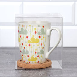 Кружка 400 мл с подставкой под горячее в подарочной ураковке PVS/ K5098/ Облака/АКЦИЯ - ГалеонТрейд фото 3