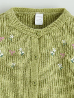 ?i?ek Nak??l? K?z ?ocuk Triko H?rka