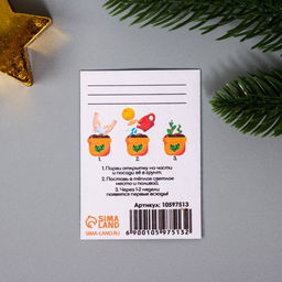 Набор открыток для выращивания «Арт Узор. Вырасти сам. Улыбок» с семенами, 3 шт., 5×7 см