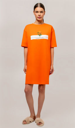 Арт. 4153 Туника женская 44-54 (6 шт) Цвет:оранжевый