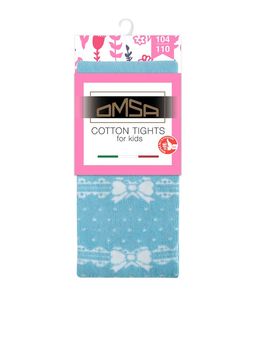 OMSA kids Collant 12Р32-3 с рисунком (бантики) - Blu Сhiaro