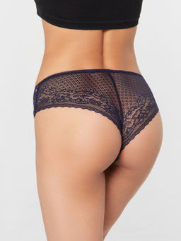 Цена за 2 штуки! Трусы шорты женские синие с принтом звезды звездочки на т.синем 412265H - Mark formelle фото 4