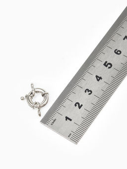 Цена за 2 шт. Застежка-карабин "Штурвал", 13 мм, цвет серебро