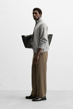 STRAIGHT-LEG WOOL BLEND TROUSERS - Zara фото 4