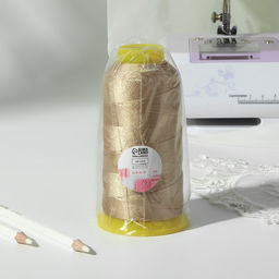 Нитки обувные, 500D/3, 600 м, бежевые