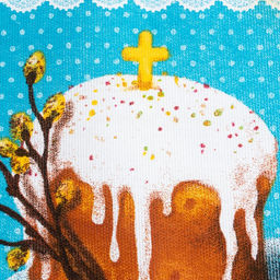 Набор кухонных полотенец Доляна Светлой пасхи 35х60см-2 шт  фото 8