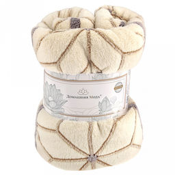 Плед/покрывало 150х200см "Архангельский", велсофт "Bamboo" набивной, полиэстер 100%, плотность 260г/м2, упаковка: 16х33см пояс бумажный, "Домашняя мода" (Россия)