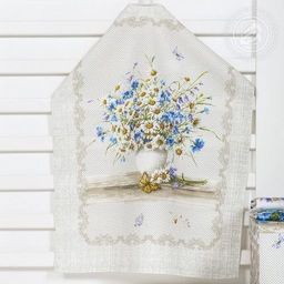 Полотенце 50*60 см. Полевые цветы рогожка хлопок 100%