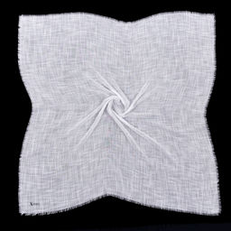 Платок турецкий на голову, однотонный MAGROM, белый, 97 х 97 см, из 100% льна