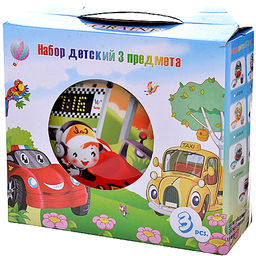 23387 Набор детский 3пр Гонки LR (х12) - Mayer&boch фото 4