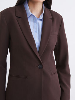 Krep Kad?n Blazer Ceket