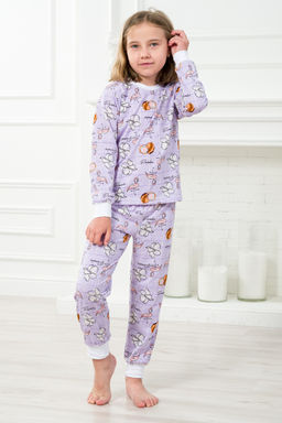Пижама детская из джемпера и брюк из кулирки Фламинго - Амадэль фото 4