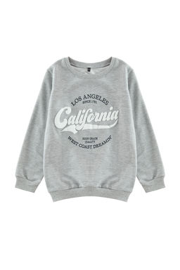 Lila K?z Couk Slogan Pamuklu Orme Sweatshirt TKDAW25SW00013 - Trendyolmilla фото 6