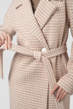 01-12117 Пальто женское демисезонное (пояс) - El podio фото 6