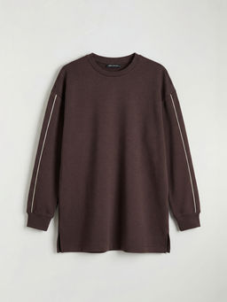 Bisiklet Yaka Soft Touch Kad?n Sweatshirt