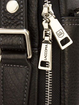 LACCOMA сумка 1684-3-черный натуральная кожа