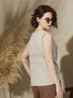 Блуза с принтом Vals 70% лен, 30% хлопок  фото 5