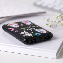 Набор наушники вакуумные и внешний аккумулятор 5000 mAh Единорог - Like me фото 6