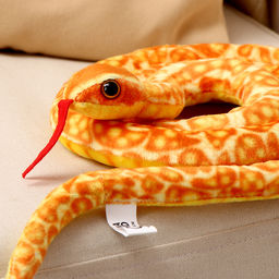Мягкая игрушка Змея, 108 см, цвет оранжевый, жёлтый - Simaland фото 3