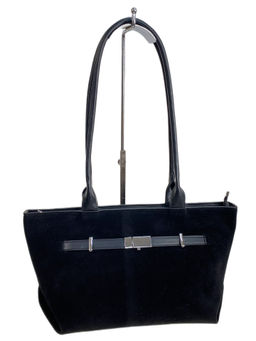 Женская сумка из искусственной замши, цвет черный