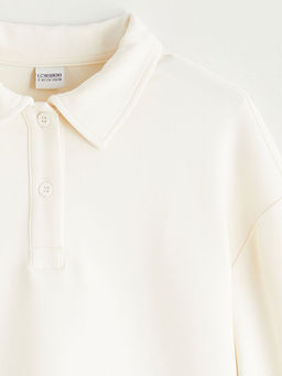 Polo Yaka K?z ?ocuk Sweatshirt ve E?ofman Alt