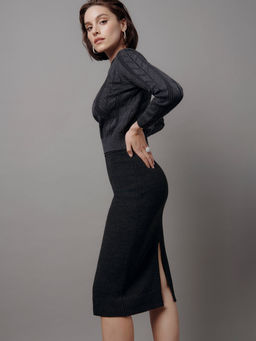 CONTE LDK 302 Юбка женская anthracite - Conte elegant фото 3