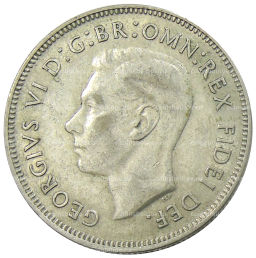 1 флорин (2 шиллинга) 1951 года Австралия  50 лет Федерации