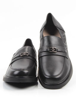 03-DEB103-1 BLACK Лоферы женские (натуральная кожа)