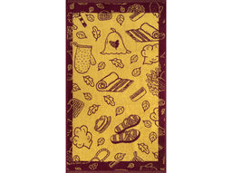 Полотенце махровое 6с103.412ж1 Атрибуты бани(кр.дерево1) 50х90см