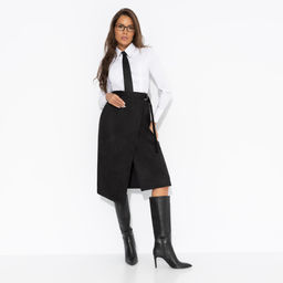 Юбка из мягкой замши, Дерзкие фантазии (чёрная) - Charutti фото 2