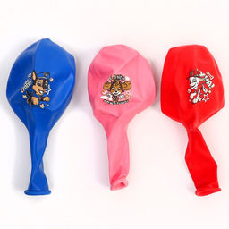 Шар воздушный «С Днем рождения!», 12 дюйм, латексный, 5 штук, Щенячий патруль