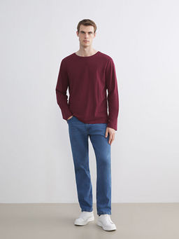 Bisiklet Yaka Uzun Kollu Erkek Ti??rt