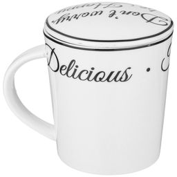 КРУЖКА ЗАВАРОЧНАЯ LEFARD BON APPETIT С МЕТАЛЛ. СИТОМ И ФАРФОР. КРЫШКОЙ 320 МЛ  фото 6