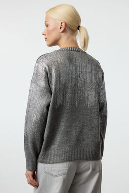 Antrasit Yumusak Dokulu Basic Triko Kazak TWOAW25KZ00300 - Trendyolmilla фото 5