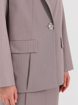 Жакет оверсайз в полоску