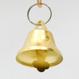 Качели для птиц круглые d 11,5 см, с колокольчиком, бежевые - Пижон фото 4