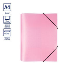 Expert Complete Trend ICEberries Папка на резинке A4 600 мкм 35 мм лён 1 шт. клубника EC210420073