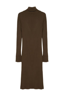 TRENDYOLMILLA Saks Mini Triko Kollar? Volanl? Elbise TWOAW20YN0005 фото 14