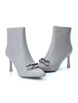 01-PCM343-3 GRAY Ботинки демисезонные женские (натуральная кожа, байка) - Фабричный китай фото 13