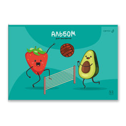Светоч А257 Альбом для рисования, выбор.лак, 100 г/м2 A4 29.5 х 20.2 см 32 л. на скобе 5 шт. 01708 Фруктовый фитнес